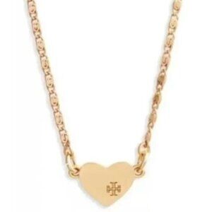 Tory Burch Logo Heart Necklace